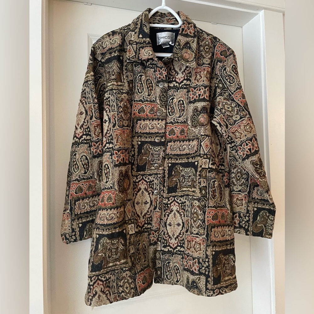 Chico's Intricate Patterned Women's Blazer/Jacket